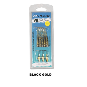 Ryuji V8 8cm 5.5gr Silikon Yem - BLACK GOLD