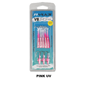 Ryuji V8 8cm 5.5gr Silikon Yem - PINK UV