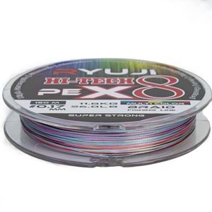 Ryuji Hi-Tech X8 150m Multi Color İp Misina - 0.13MM
