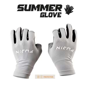 Fujin Pro Angler S24 Summer Gloves Grey