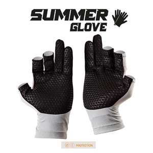 Fujin Pro Angler S24 Summer Gloves Grey