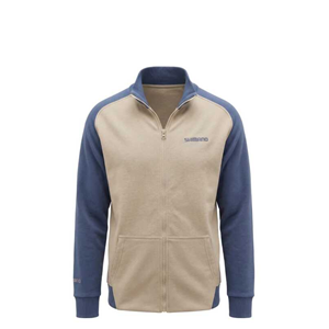 Shimano Zipper Sweatshirt 1 Beige/Indigo - L