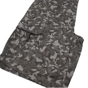 SHIMANO Cargo Shorts Grey Camo - M