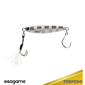 Seagame Torpedo Coast 40G Jig Yem - 001 ZEBRA GLOW