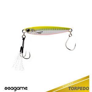 Seagame Torpedo Coast 40G Jig Yem - 015 YELLOW CHART