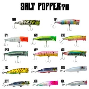Fujin Salt Popper 70mm 9.5gr Su Üstü Maket Balık