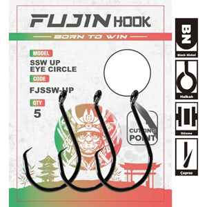 Fujin SSW Up Eye Circle Delikli Yemli Kancası - 4/0