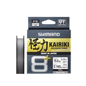 Shimano Kairiki 8+150m Steel Gray Misina - 0.13 MM