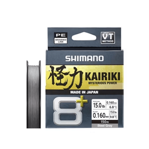 Shimano Kairiki 8+150m Steel Gray Misina - 0.10MM