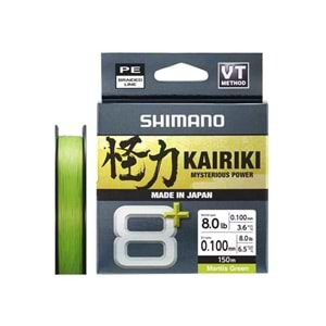 Shimano Kairiki 8+ 150m Mantis Green Misina - 0.10 MM