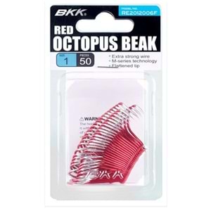 BKK Red Octopus Beak 50 Adet Olta İğnesi