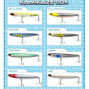 Fish Master Kamikaze 110mm 14 gr Su Üstü Maket Balık