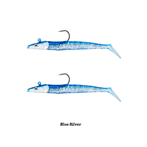 Fujin Zand Eel 11cm 7gr-14gr Double Body+Head Silikon Balık - BLUE SILVER