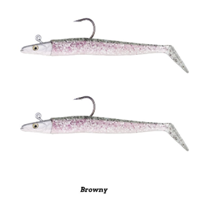 Fujin Zand Eel 11cm 7gr-14gr Double Body+Head Silikon Balık - BROWNY