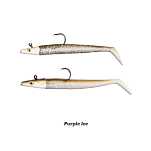 Fujin Zand Eel 11cm 7gr-14gr Double Body+Head Silikon Balık - PURPLE ICE