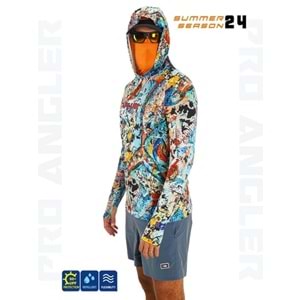 Fujin Pro Angler S24 Buff&Hoodie Makai Orange