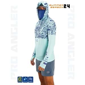 Fujin Pro Angler S24 Buff&Hoodie Izohips Mint - L
