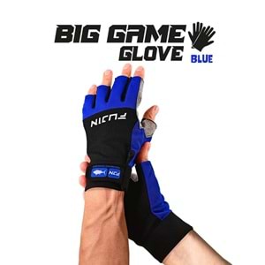Fujin Pro Angler S24 Big Game Gloves Blue Eldiven