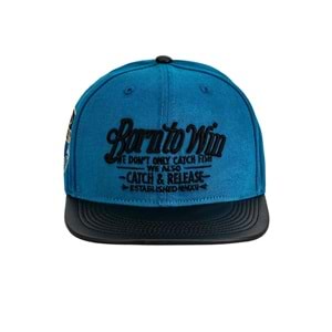 Fujin BTW Leather Visor Şapka Indigo