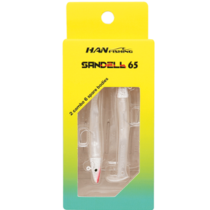 Hanfish Sandeel 6.5 Cm 3.2 Gr Silikon Yem - PEARY WHITE