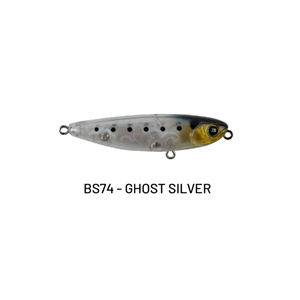 Hanfish Baskın 6.5 Cm 7 Gr Su Üstü Maket Balık - BS74-GHOST SILVER