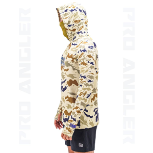 Fujin Pro Angler S24 Buff&Hoodie Natural Camo - XL