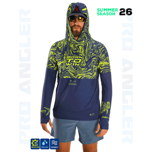 Fujin Pro Angler S26 Hooded Izohips Blue Green - L
