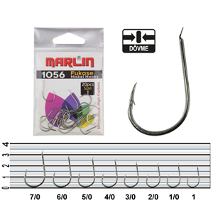 Marlin 1056 Fukase HC Nickel İğne - 3/0