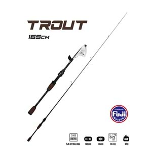 Fujin Trout 165cm 05-6gr Teleskopik Alabalık Kamışı