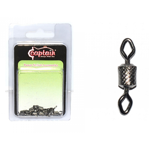 Captain 5005 Elmas Gözlü Fırdöndü 10'lu Paket Black Nikel - 3