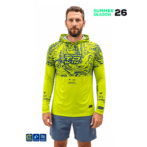 Fujin Pro Angler S26 Hooded Izohips Green Blue - 3XL