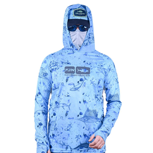 Fujin Pro Angler T-Shirt Blue Fish - 4XL