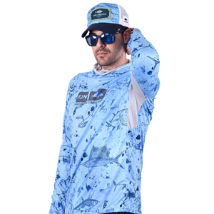 Fujin Pro Angler T-Shirt Blue Fish