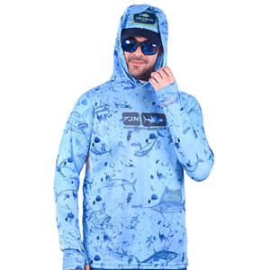 Fujin Pro Angler T-Shirt Blue Fish
