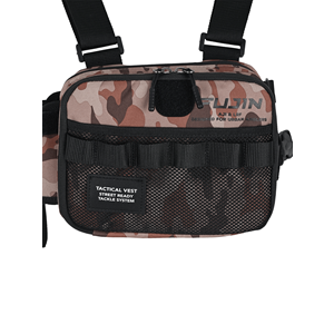 Fujin Tactical Vest Brown Camo Balıkçı Çantası