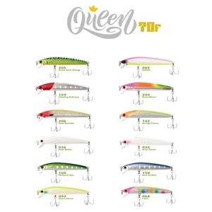 Fujin Queen 70F 70mm Maket Balık - 206 GOLD BACK RH