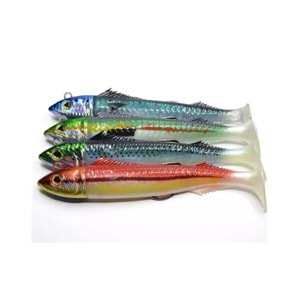 Jigging Ala Carta Real Fish 200gr. Caballa Yedekli Silikon Yem