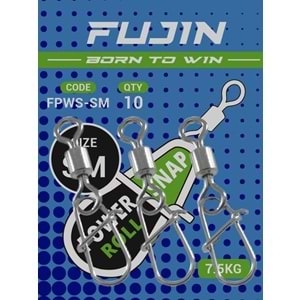 Fujin Power Roll Snap #SM 7.5kg Çekerli Klips