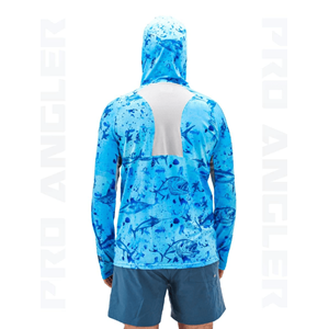 Fujin Pro Angler S24 Buff&Hoodie Blue Fish