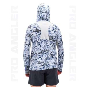 Fujin Pro Angler S24 Buff&Hoodie Black Fish - L