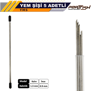 Portfish Yem Şişi 5 Adetli - KALIN 1.3MM
