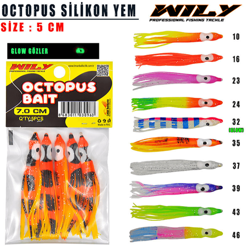 Portfish Octopus 5 cm Silikon Yem
