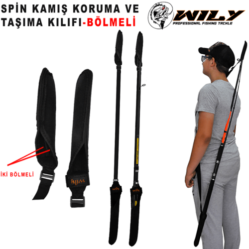 Wily Neopren Spin Kamış Koruma Taşıma Kılıfı- BÖLMELİ