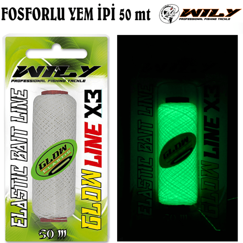 Wily Fosforlu (Glow) Yem İpi 50 mt