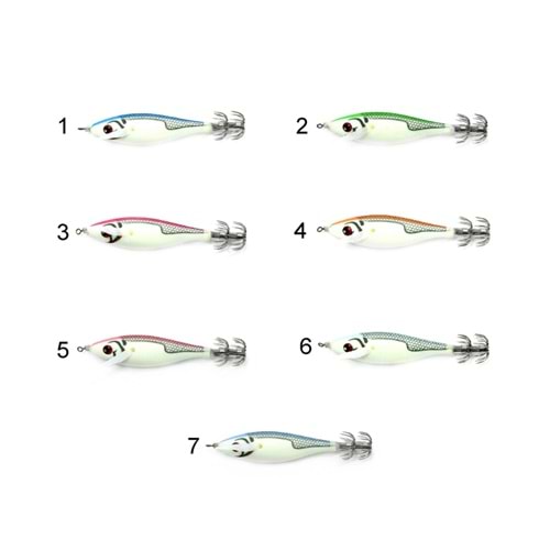 Captain 3030 Kalamar Zokası 8cm Rocket Bilyeli Squid 10gr