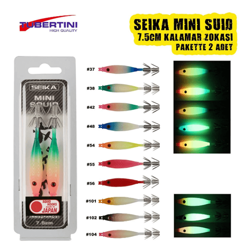 Seika Mini Squid Soft Trasparent 7,5Cm Kalamar Zokası