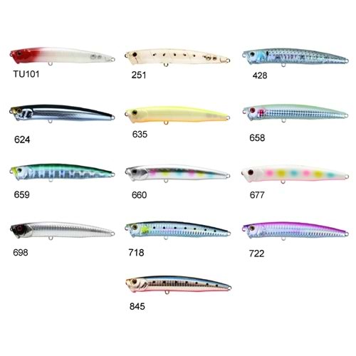 Zipbaits Skinny Pop Floating 130mm Su Üstü Popper 24gr Maket Balık