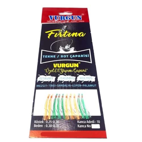 Vurgun Çapari Tekne Bot Çaparisi - Turuncu/Yeşil
