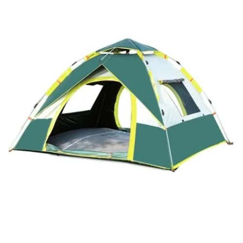 DFT Tek Kat Otomatik Çadır 2x2x1,35 m - Yeşil-Bej