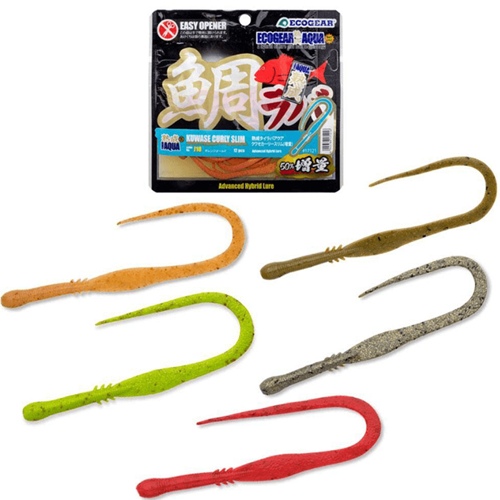 Ecogear Aqua Tairaba Kuwase Curly Slim 12li Silikon Yem